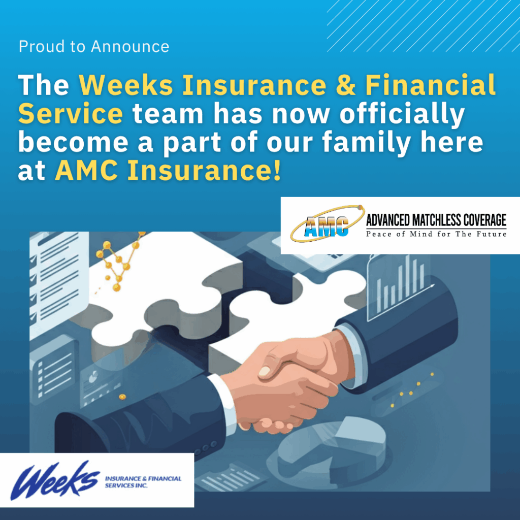 AMC Insurance Services Ltd. Announces Acquisition of Weeks Insurance and Financial Services Inc.